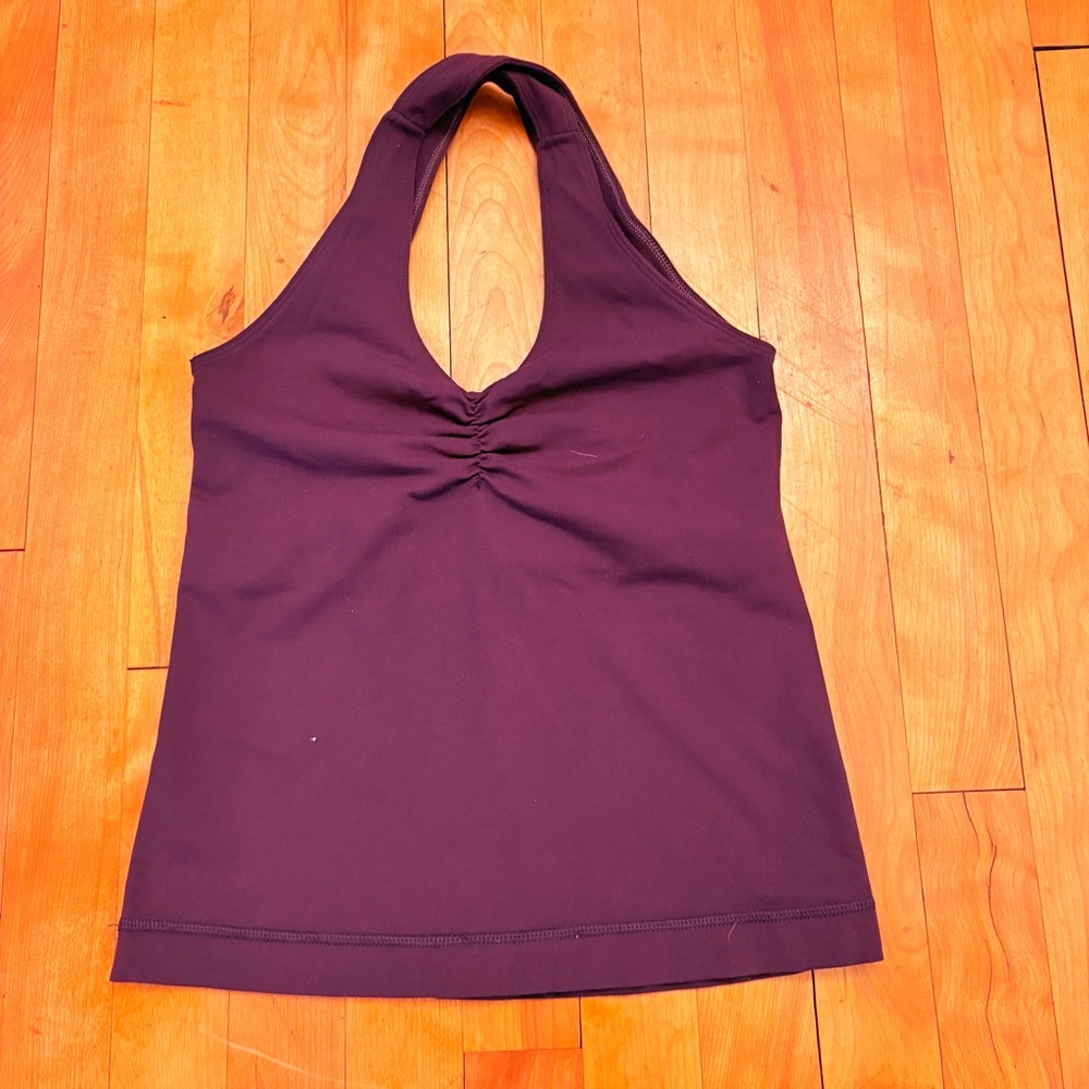 LULULEMON Purple Halter Neck Women's Top - Size 4